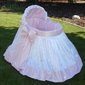 Simply Delicate Dupioni Bassinet Set