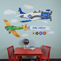 Airplanes Peel and Place Wall Decal