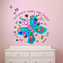 Jewel Butterfly Wall Decal