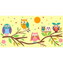 Owls on Branch Canvas Art