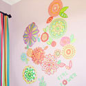 Radiant Flowers Wall Decal