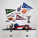 Vintage Sports Wall Decal
