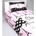 Personalized Paris Posh Bedding Set