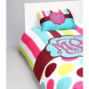 Stripes 'n Dots Personalized Bedding Set