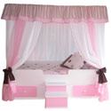 Polka Dot Princess Canopy Bed