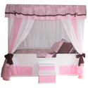Toile Princess Canopy Bed