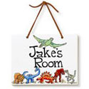 Dinosaurs Name Plaque
