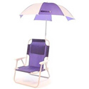 Pre-Teen Beach Chair & Multi Umbrella