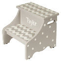 Personalized Chevron Step Stool