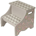 Graceful Chevron Step Stool
