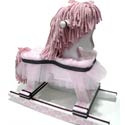Pink Damask Princess Rocking Horse