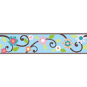 Floral Scroll Peel & Stick Border