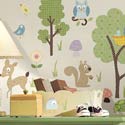 Woodland Animals Wall Decal