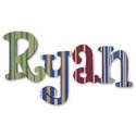 Ryan's Stripes Whimsical Style Letters