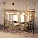 High Post Sheep Iron Baby Crib