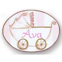 Baby Carriage Name Plaque