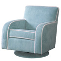 Track Arm Upholstered Swivel Glider