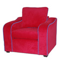 Red Upholstered Kids Chair