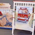 Tractors and Trucks Crib