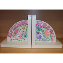 Personalized Springtime Bookends