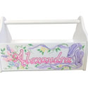 Personalized Flower Ballerina Toy Caddy
