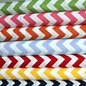 Round Crib Chevron Zigzag Cotton Sheet