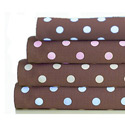 Round Crib Chocolate Dots Sheet