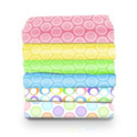 Pastel Bubbles Cotton Porta Crib Sheet