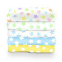 Pastel Stars Cotton Porta Crib Sheet