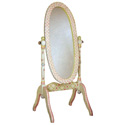 Pink Crackle Finish Standing Mirror