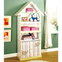 Pink Crackle Finish Bookcase