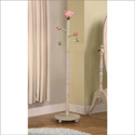 Pink Crackle Finish Coat Tree