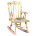 Pink Crackle Finish Rocker