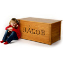 Personalized Toybox with Laser Engraved Letters