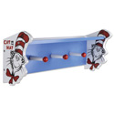 Dr. Seuss Cat in the Hat Shelf with Peg Hooks