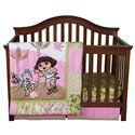 Dora “Exploring the Wild” Crib to Toddler Bedding Set