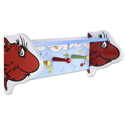 Dr. Seuss <i>One Fish Two Fish</i> Shelf with Peg Hooks