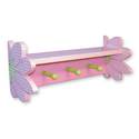 Darling Daisy Shelf with Peg Hooks