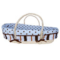 Stripes and Dots Moses Basket