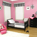 Versailles Black & White Toddler Bedding