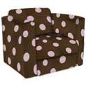 Polka Dot Kid's Upholstered Rocker