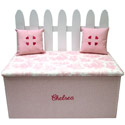 Picket Fence Toy Box Bench