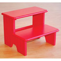 Carved Lines Step Stool