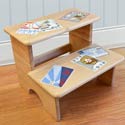 Vintage Baseball Cards Step Stool