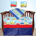 Personalized Transportation Crib Bedding