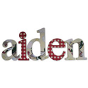 Vintage Airplane Hanging Letters