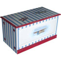 Vintage Airplane Handpainted Toybox