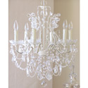 6 Light Leafy Crystal Chandelier