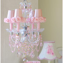 Pink Rose Shades Chandelier