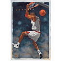 Basketball Watercolor Wall Art